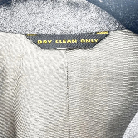 Vintage Cable Car Clothier Suit Skirt Set Womens 14 Gray Blazer Pleated A Line - Picture 10 of 10